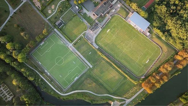 Artificial turf sports court installation in Midland, TX