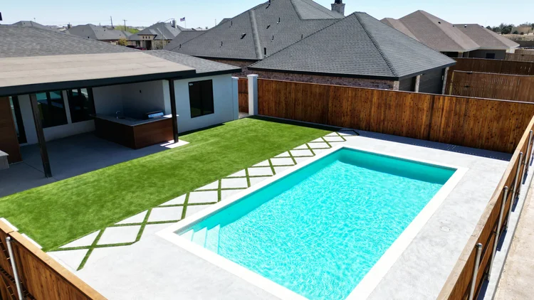 Modern patio and pools & spas installation in Odessa, TX